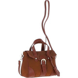 Women's Suede Mini Leather Shoulder Bag Tan: S-13
