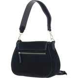 Ashwood Flap Over Suede Handbag Navy: S-15