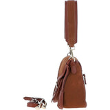 Ashwood Flap Over Suede Handbag Tan: S-15