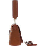 Ashwood Flap Over Suede Handbag Tan: S-15