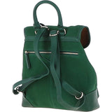 Ashwood Suede and Leather Backpack Green: S-16