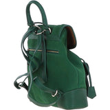 Ashwood Suede and Leather Backpack Green: S-16