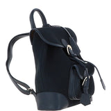 Ashwood Suede and Leather Backpack Navy: S-16
