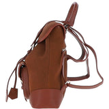 Ashwood Suede and Leather Backpack Tan: S-16