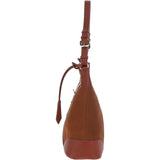 Ashwood Top Zip Suede Shoulder Handbag Tan: S-17