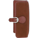 Ashwood 10 Card Suede Leather Purse Tan: S-21