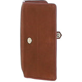 Ashwood 10 Card Suede Leather Purse Tan: S-21