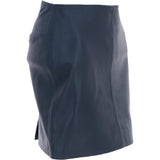 Stylish Leather Pencil Skirt Navy: skirt 14