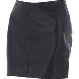 Stylish Leather Pencil Skirt Black: skirt 14