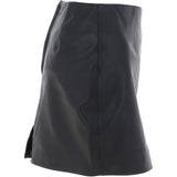 Stylish Leather Pencil Skirt Black: skirt 14