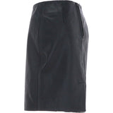 Stylish Leather Pencil Skirt Black: skirt 18