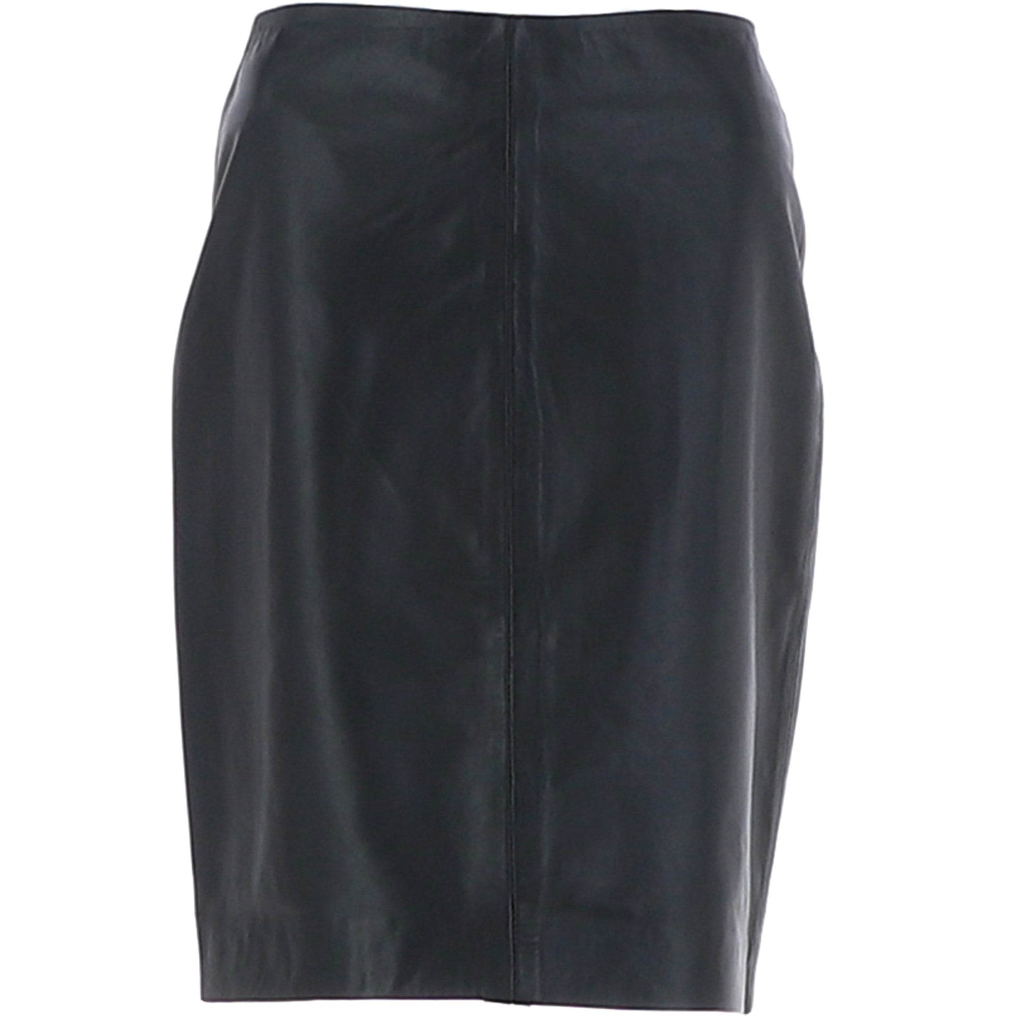 Stylish Leather Pencil Skirt Black: skirt 21