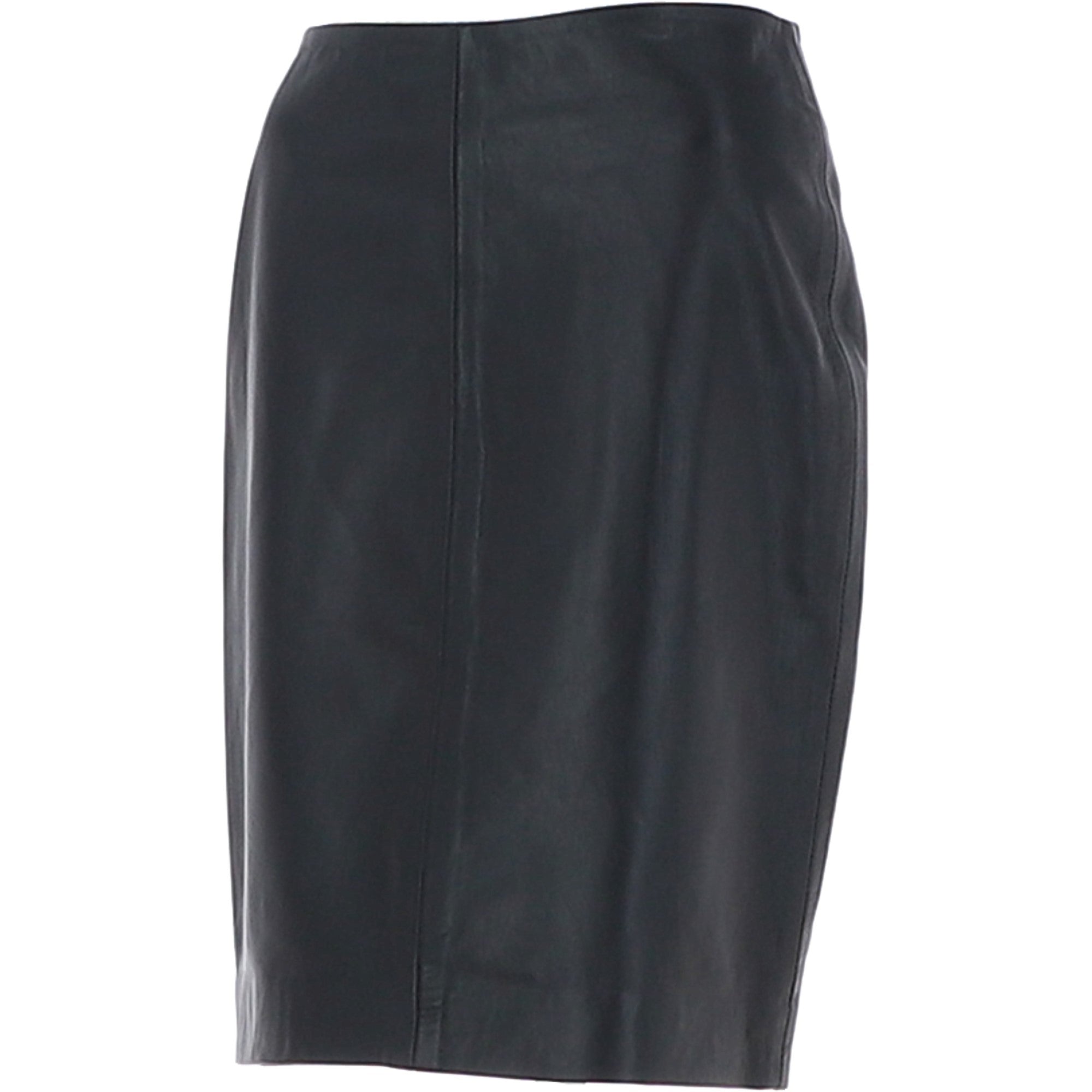 Stylish Leather Pencil Skirt Black: skirt 21