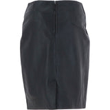 Stylish Leather Pencil Skirt Black: skirt 21