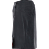 Stylish Leather Pencil Skirt Black: skirt 21