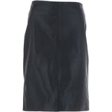Stylish Leather Pencil Skirt Black: skirt 23