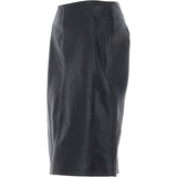 Stylish Leather Pencil Skirt Black: skirt 23