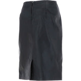 Stylish Leather Pencil Skirt Black: skirt 23