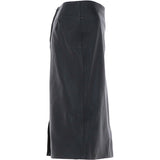 Stylish Leather Pencil Skirt Black: skirt 23