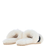 Fenland Ladies Sheepskin Sliders Navy: Sophie
