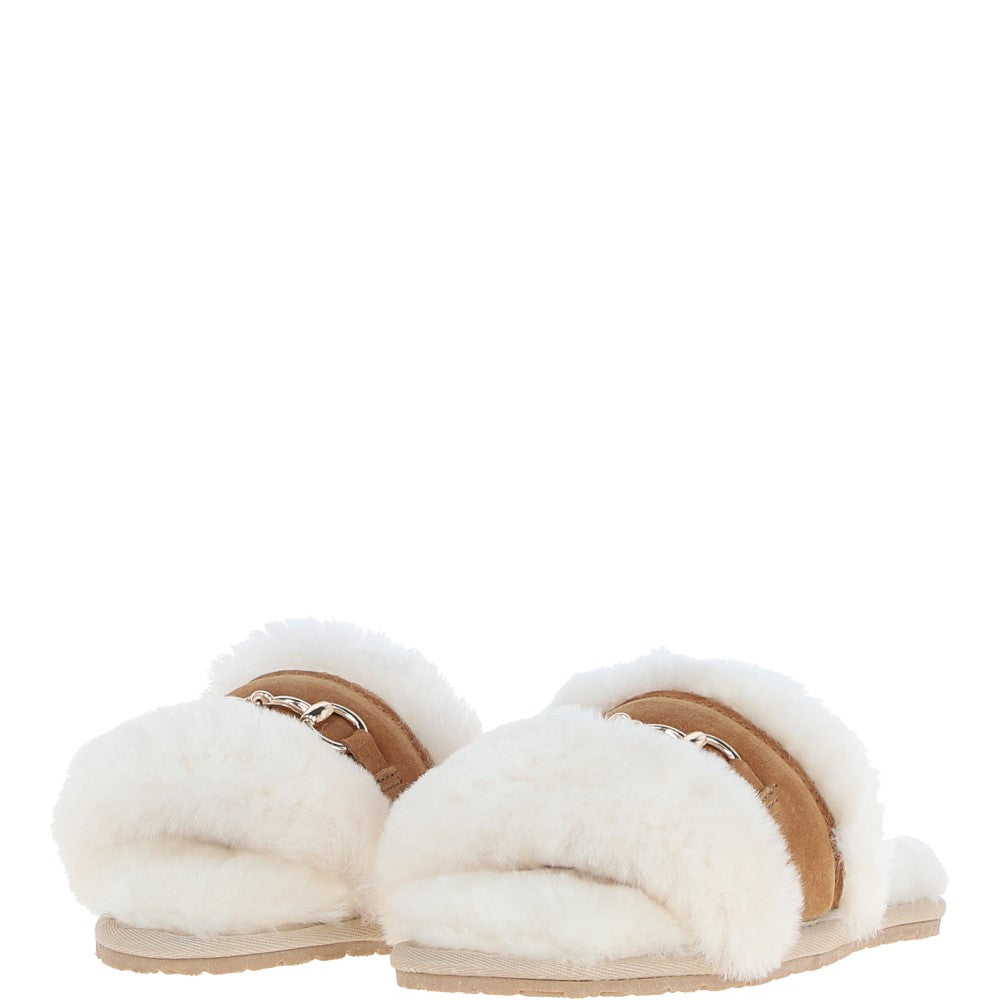 Fenland Ladies Sheepskin Sliders Tan: Sophie
