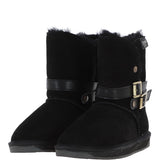 Fenland Classic  8" Suede Sheepskin Belt Boots: S/SKIN BOOT BELT