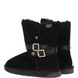 Fenland Classic  8" Suede Sheepskin Belt Boots: S/SKIN BOOT BELT