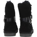 Fenland Classic  8" Suede Sheepskin Belt Boots: S/SKIN BOOT BELT