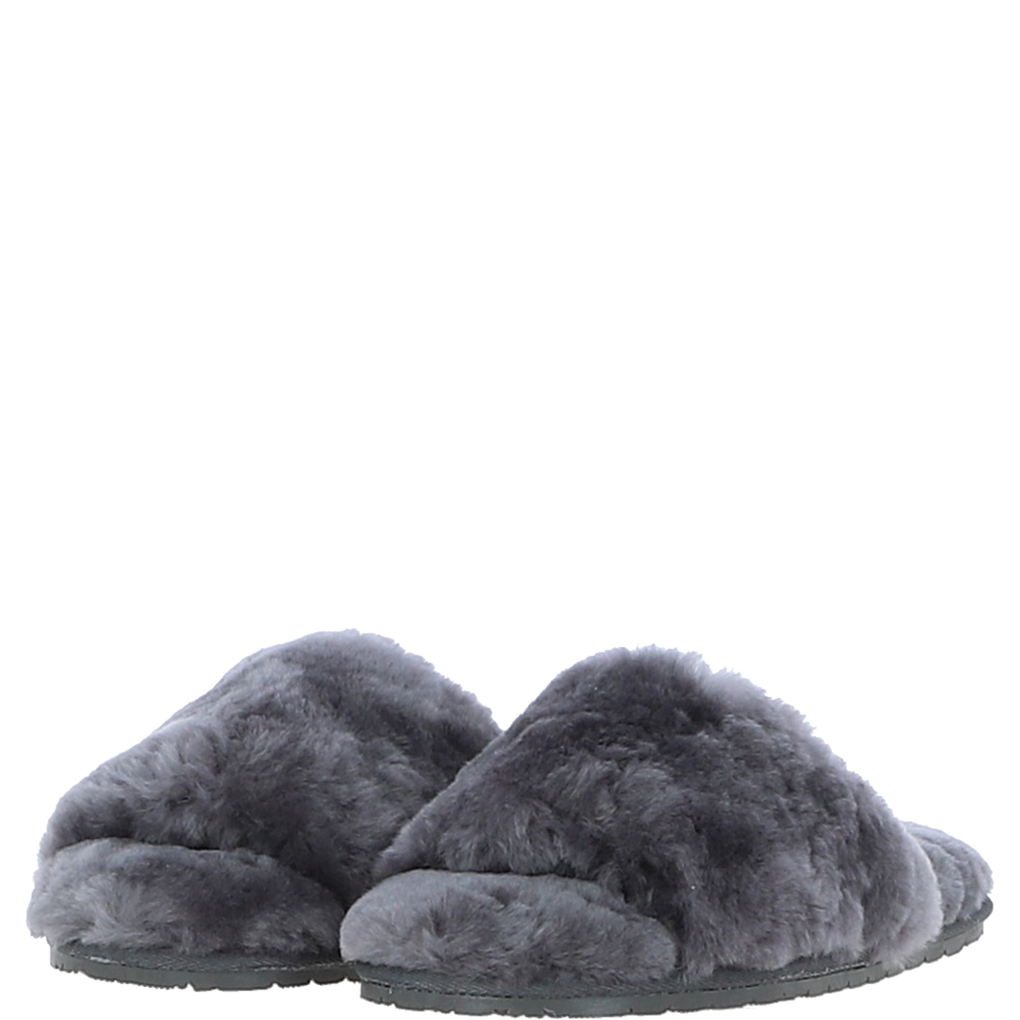 Fenland Ladies Sheepskin Sliders Grey: suzy slider