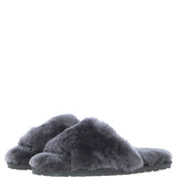 Fenland Ladies Sheepskin Sliders Grey: suzy slider