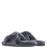 Fenland Ladies Sheepskin Sliders Grey: suzy slider