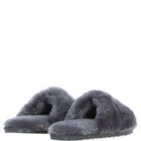 Fenland Ladies Sheepskin Sliders Grey: suzy slider