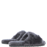 Fenland Ladies Sheepskin Sliders Grey: suzy slider