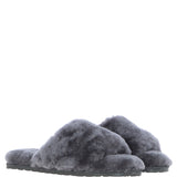 Fenland Ladies Sheepskin Sliders Grey: suzy slider