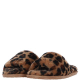 Fenland Ladies Sheepskin Sliders Leopard: suzy slider