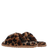 Fenland Ladies Sheepskin Sliders Leopard: suzy slider