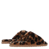 Fenland Ladies Sheepskin Sliders Leopard: suzy slider