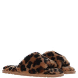 Fenland Ladies Sheepskin Sliders Leopard: suzy slider