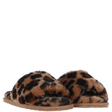 Fenland Ladies Sheepskin Sliders Leopard: suzy slider