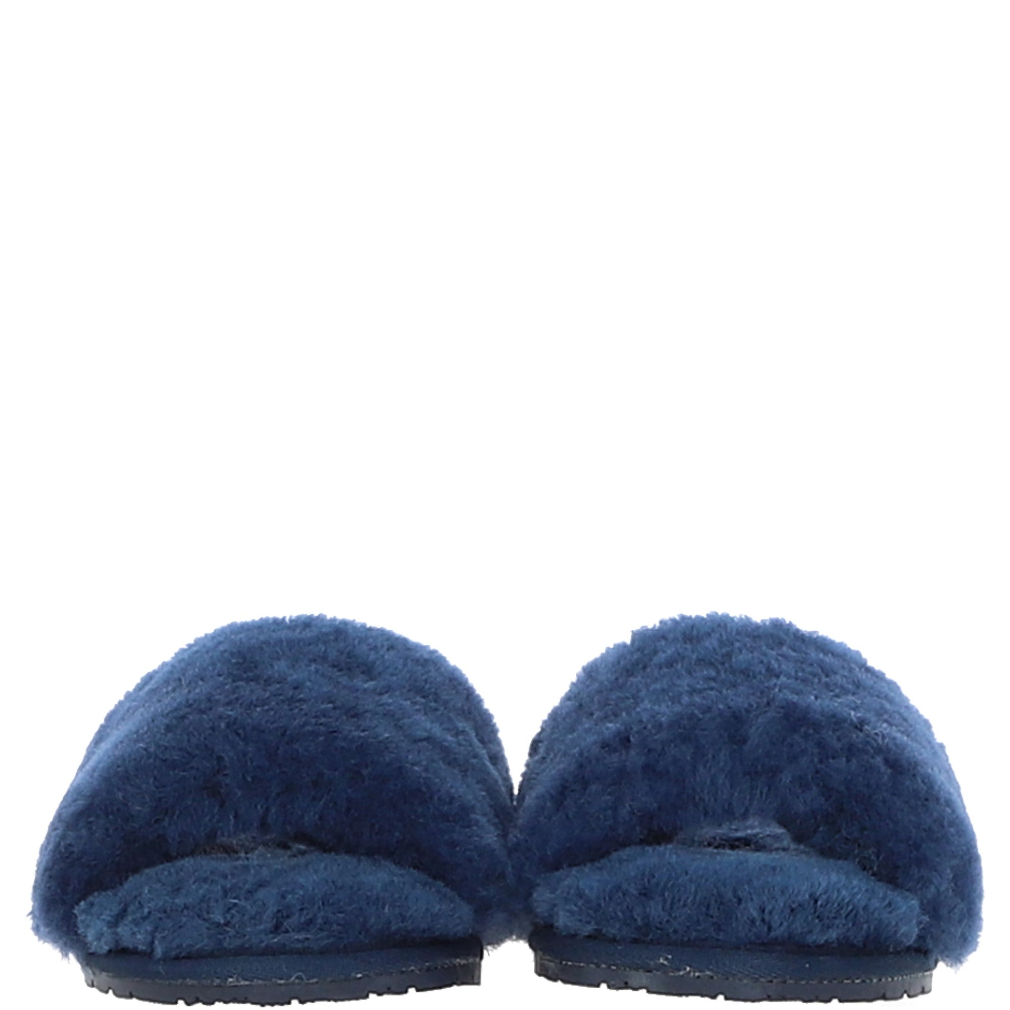 Fenland Ladies Sheepskin Sliders Navy: suzy slider