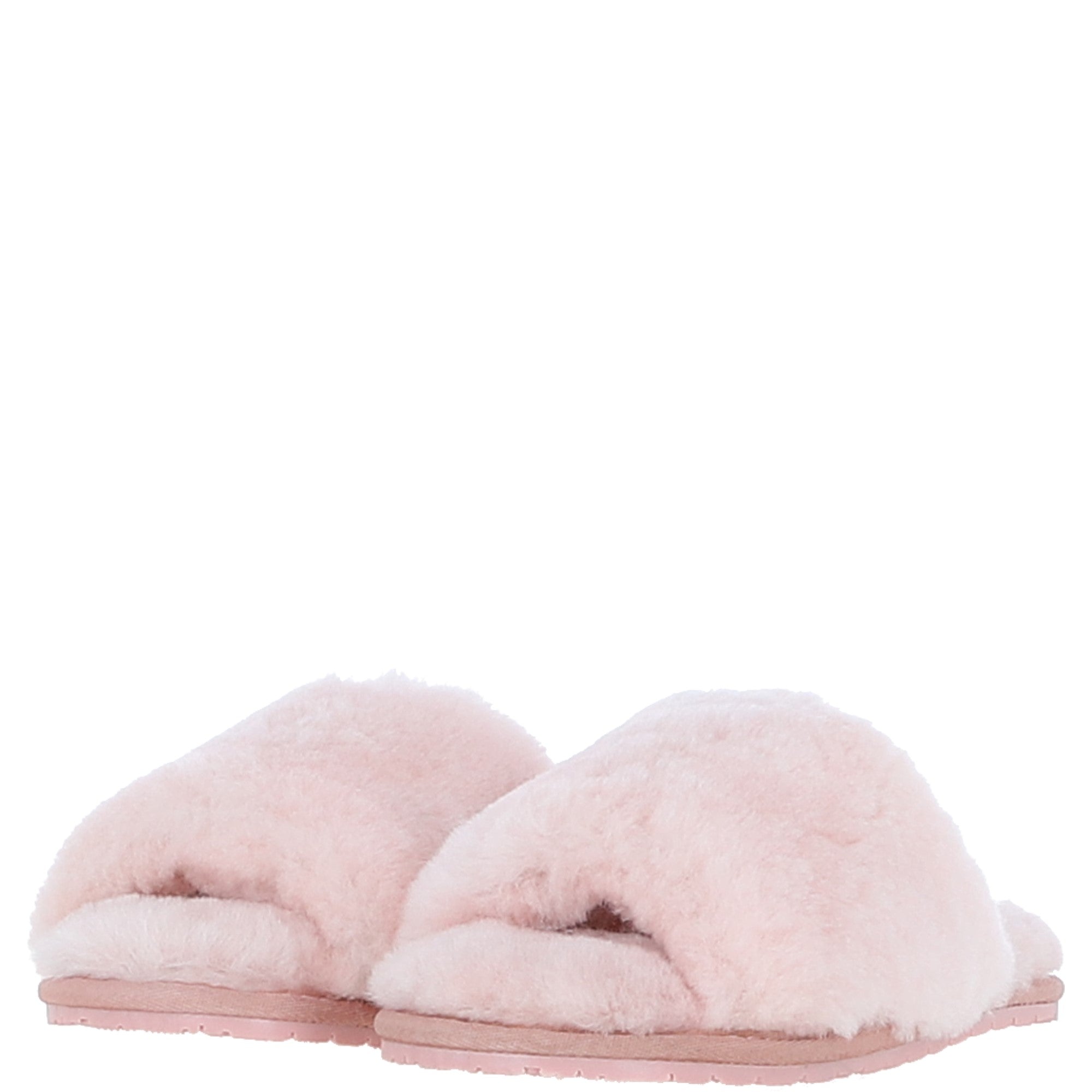 Fenland Ladies Sheepskin Sliders Pink: suzy slider