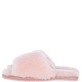 Fenland Ladies Sheepskin Sliders Pink: suzy slider