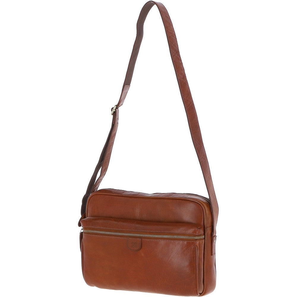Ashwood Leather Messenger Bag – Honey: T-73