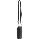 Ashwood Ladies Leather Phonebag/Purse Black: T-80