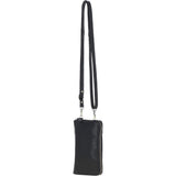 Ashwood Ladies Leather Phonebag/Purse Black: T-80