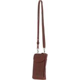 Ashwood Ladies Leather Phonebag/Purse Chestnut: T-80