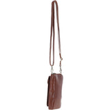 Ashwood Ladies Leather Phonebag/Purse Chestnut: T-80