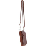 Ashwood Ladies Leather Phonebag/Purse Chestnut: T-80