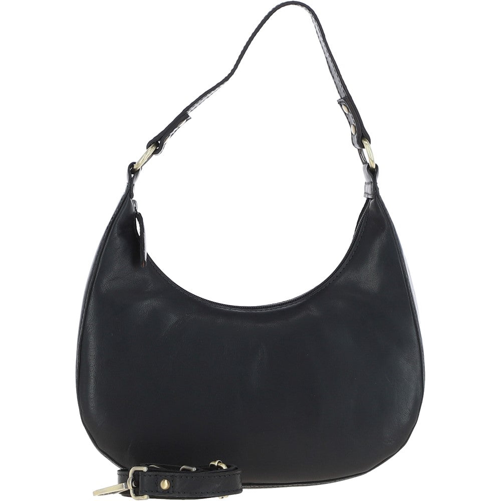 Ashwood Leather Shoulder Bag Black: T-86