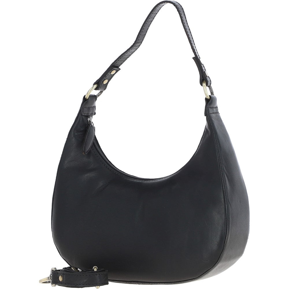 Ashwood Leather Shoulder Bag Black: T-86